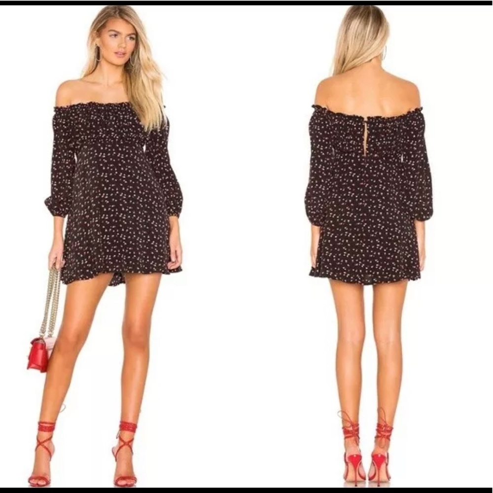 Lovers Friends Britta Mini Dress in Lil Hearts Size Small